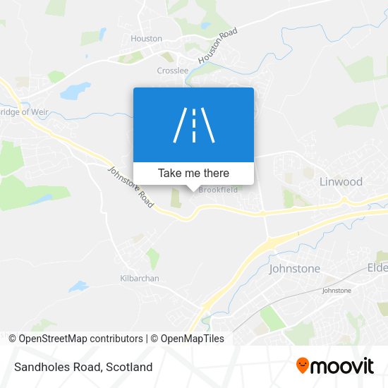 Sandholes Road map