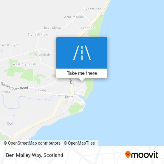 Ben Mailey Way map