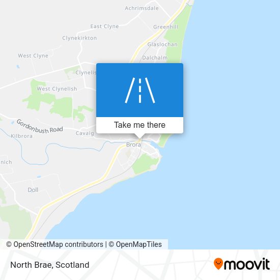 North Brae map