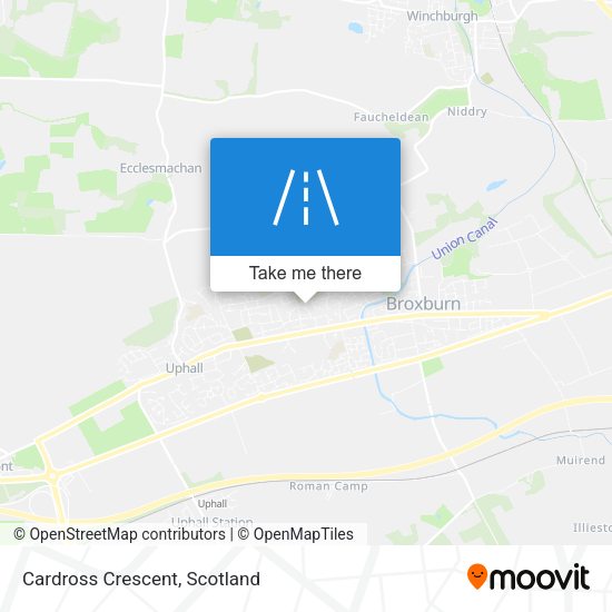 Cardross Crescent map
