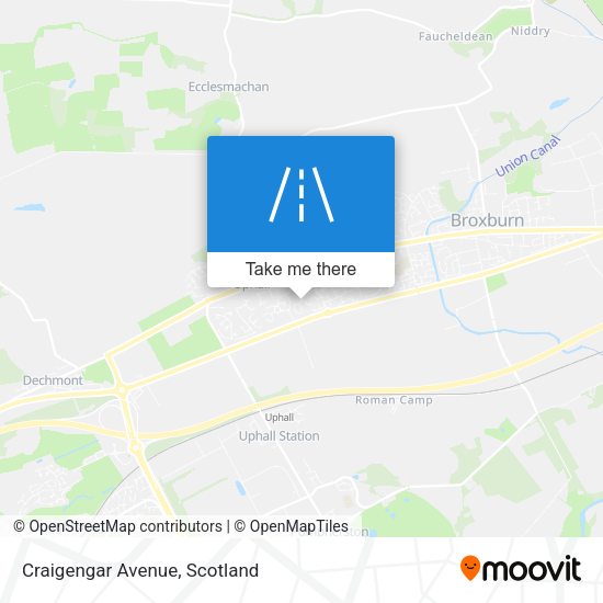 Craigengar Avenue map