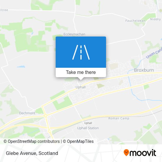 Glebe Avenue map