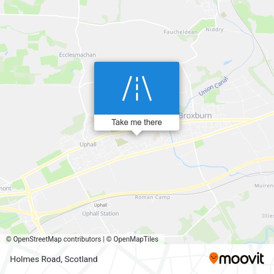 Holmes Road map