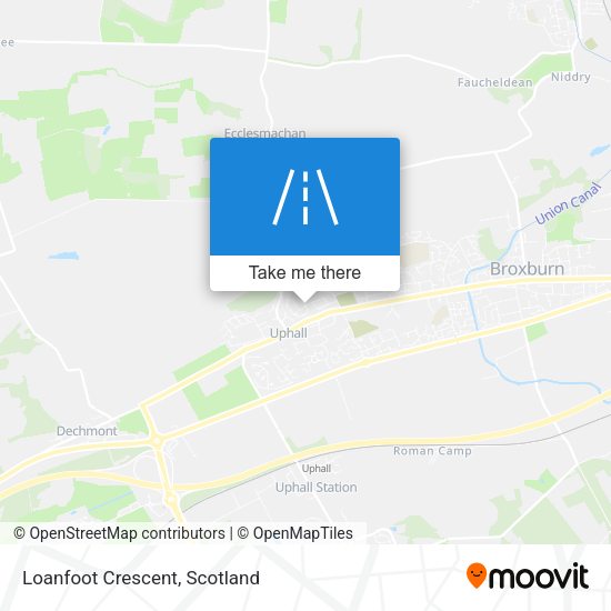 Loanfoot Crescent map