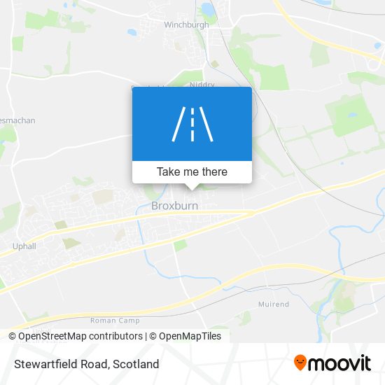 Stewartfield Road map