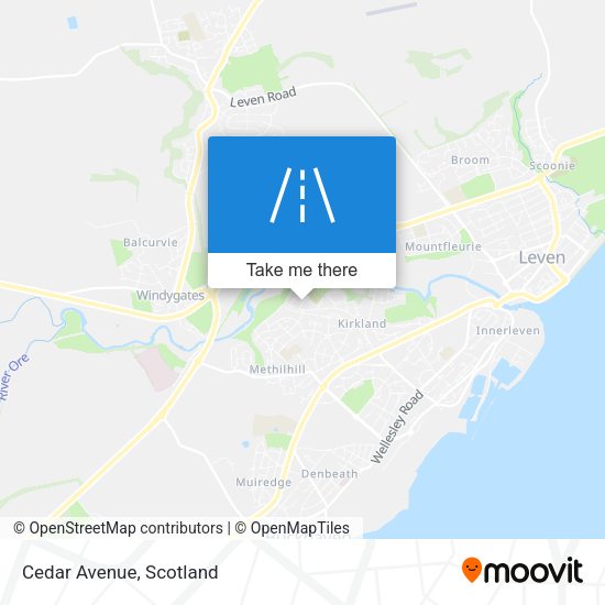 Cedar Avenue map