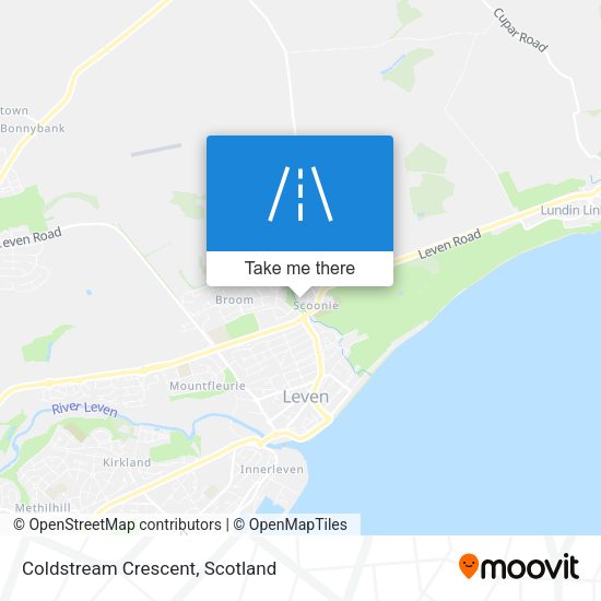 Coldstream Crescent map
