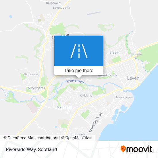 Riverside Way map