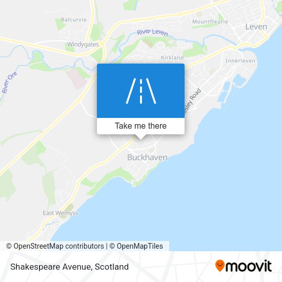 Shakespeare Avenue map