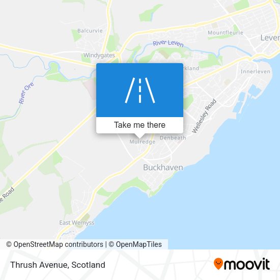 Thrush Avenue map