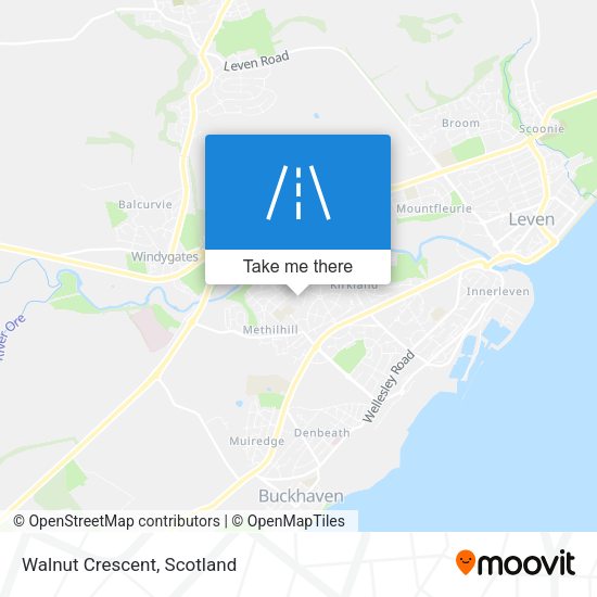 Walnut Crescent map