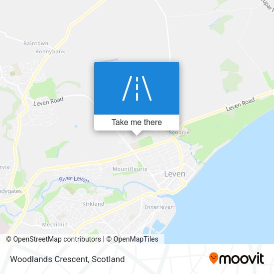 Woodlands Crescent map