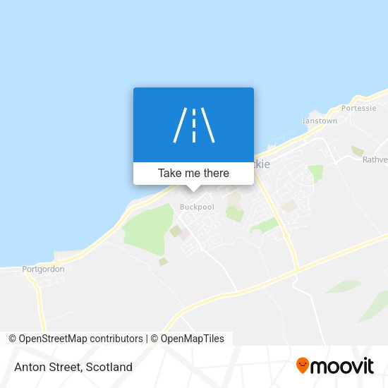 Anton Street map