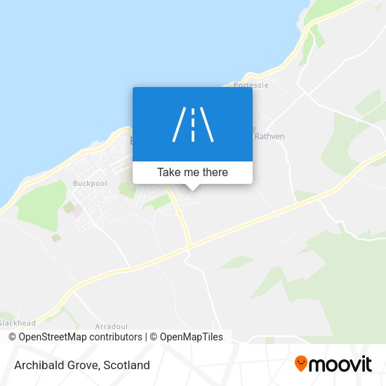 Archibald Grove map