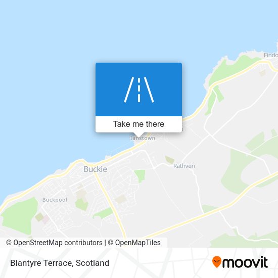 Blantyre Terrace map