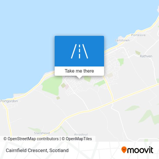 Cairnfield Crescent map