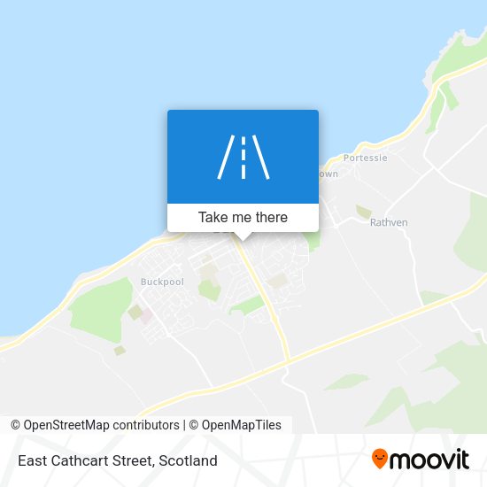 East Cathcart Street map