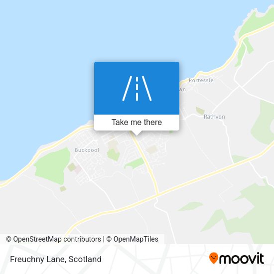 Freuchny Lane map