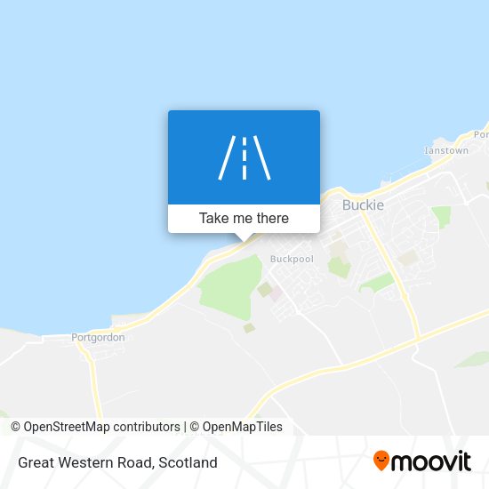 Great Western Road map