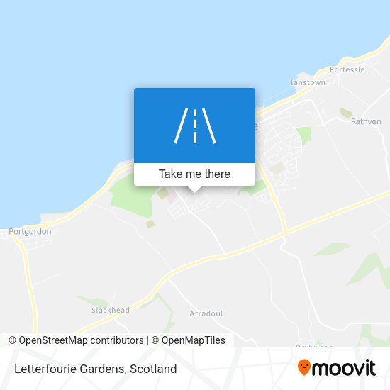Letterfourie Gardens map