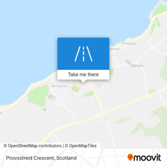 Provostreid Crescent map