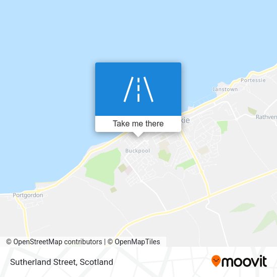 Sutherland Street map