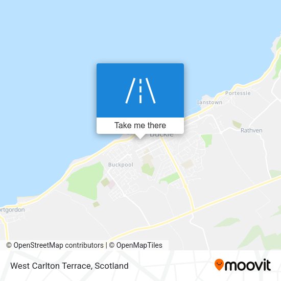 West Carlton Terrace map