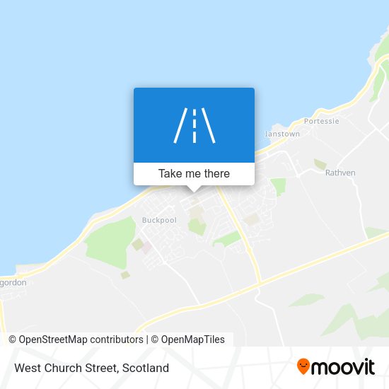 West Church Street map