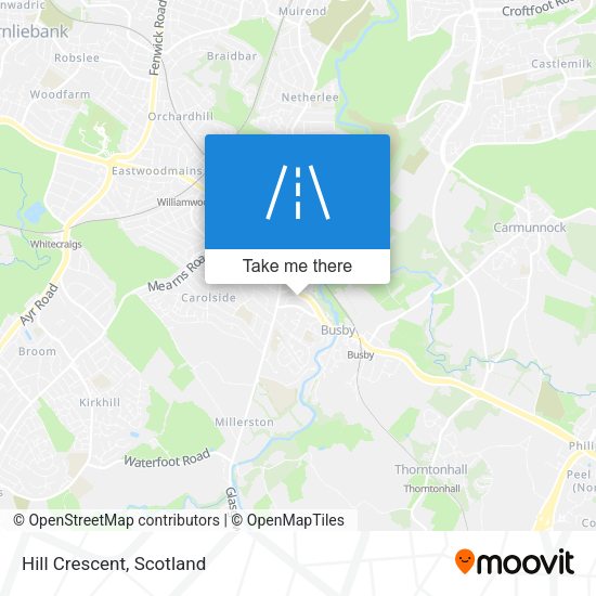 Hill Crescent map