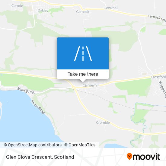 Glen Clova Crescent map