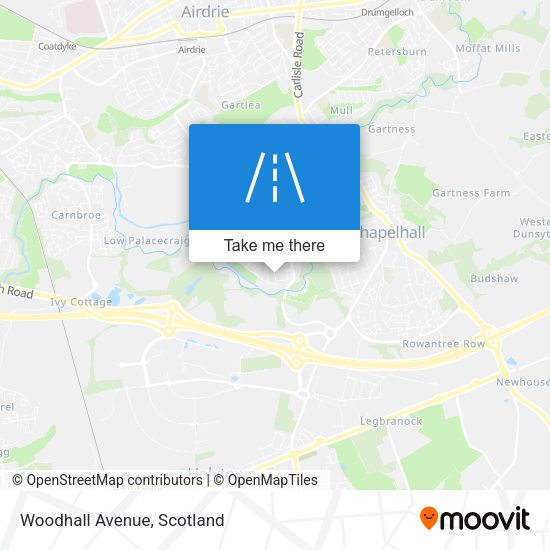Woodhall Avenue map