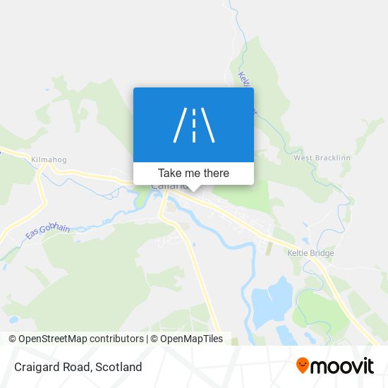 Craigard Road map