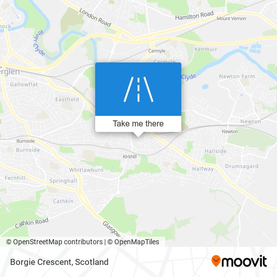 Borgie Crescent map