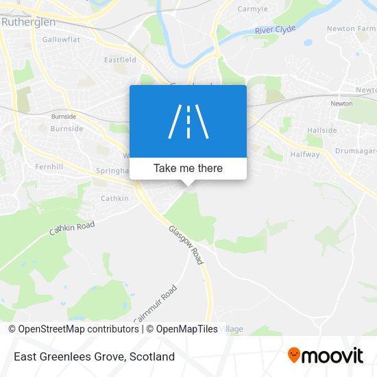 East Greenlees Grove map