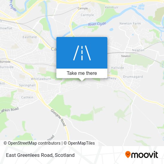 East Greenlees Road map