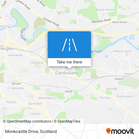 Monkcastle Drive map