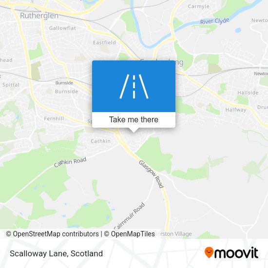 Scalloway Lane map