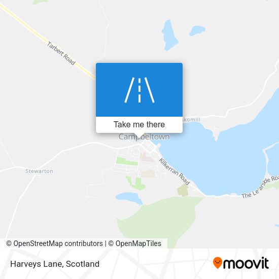 Harveys Lane map