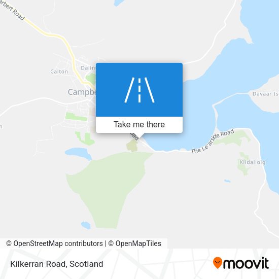 Kilkerran Road map