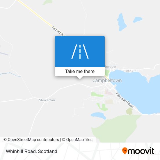 Whinhill Road map