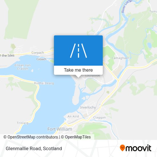 Glenmallie Road map