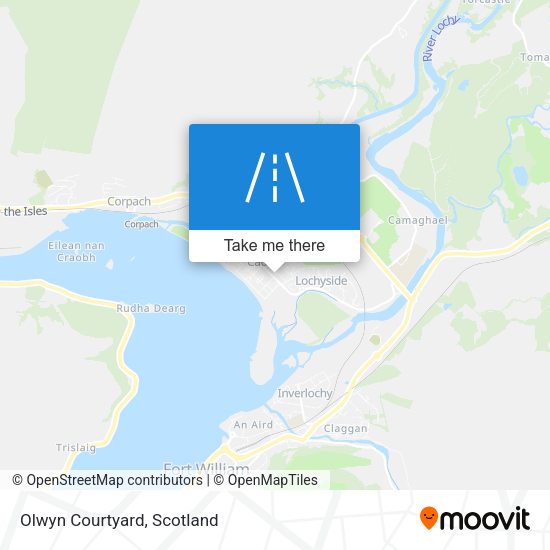 Olwyn Courtyard map