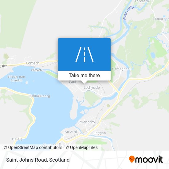 Saint Johns Road map