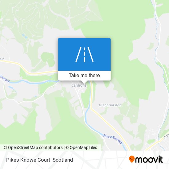 Pikes Knowe Court map