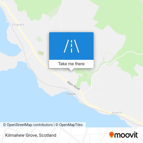 Kilmahew Grove map