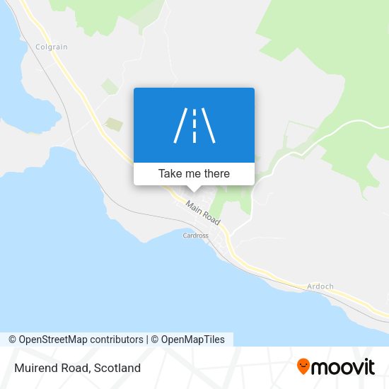 Muirend Road map
