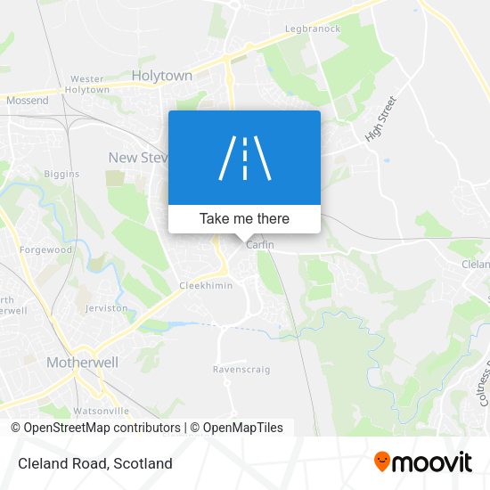 Cleland Road map