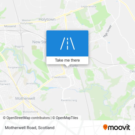 Motherwell Road map
