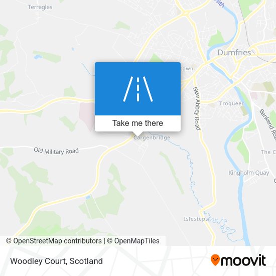 Woodley Court map