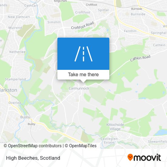 High Beeches map